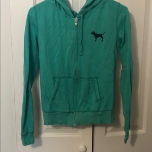 Victoria’s Secret Pink Brand hoodie in green